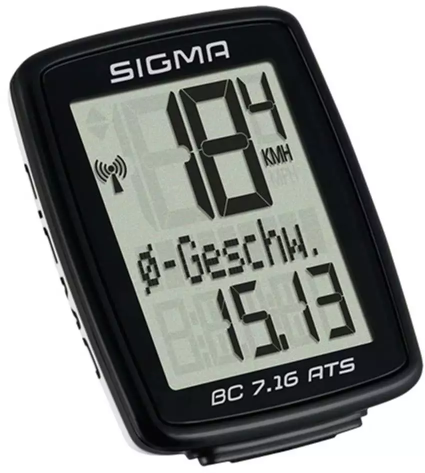 Sigma Fahrradcomputer BC 7.16 ATS Kabellos Schwarz – Bild 3