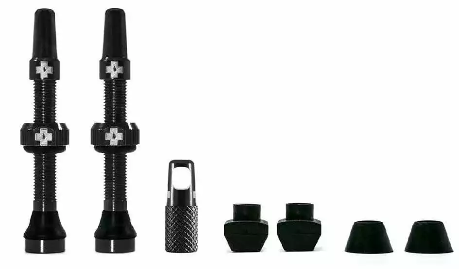 Muc-Off Tubeless-Ventilkit Universal Für MTB / Straße Schwarz 60 Mm