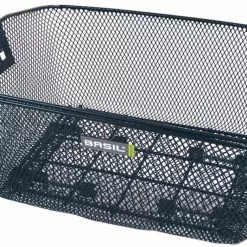 Basil Hinterradkorb Basil Como, 31x41x19,5cm, Schwarz, Engmaschig