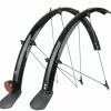 SKS Bluemels Schutzblechset M.Kabelkanal, 28", 53 Mm, Schwarz, Mit Spoiler U. Strahler