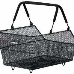 Basil Hinterradkorb Cento Mik, 45x33x24 Cm, Schwarz, Engmaschig