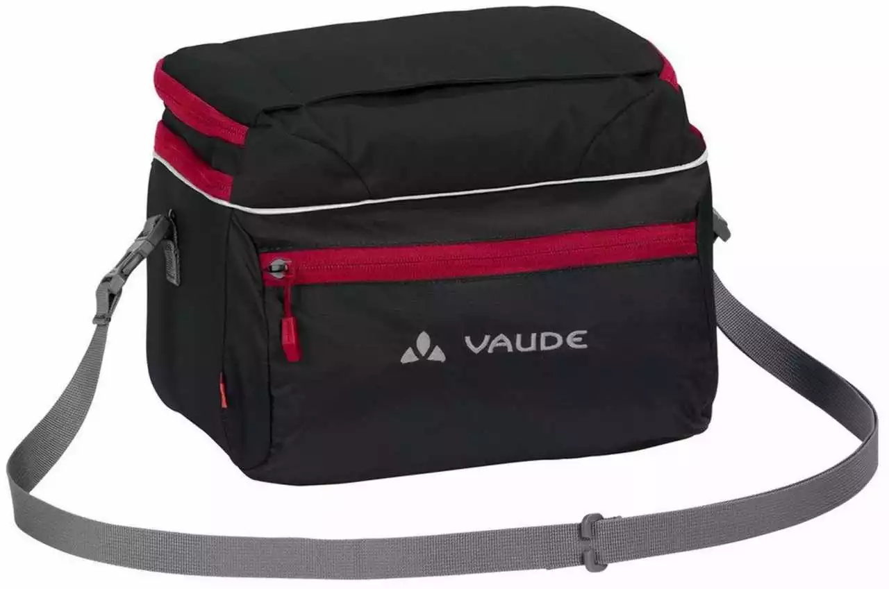 Vaude Lenkertasche Road II - Black/red