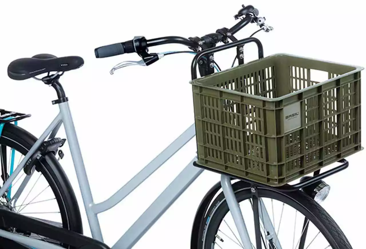 Basil Fahrradkasten Crate L 40 Liter, Grün – Bild 6