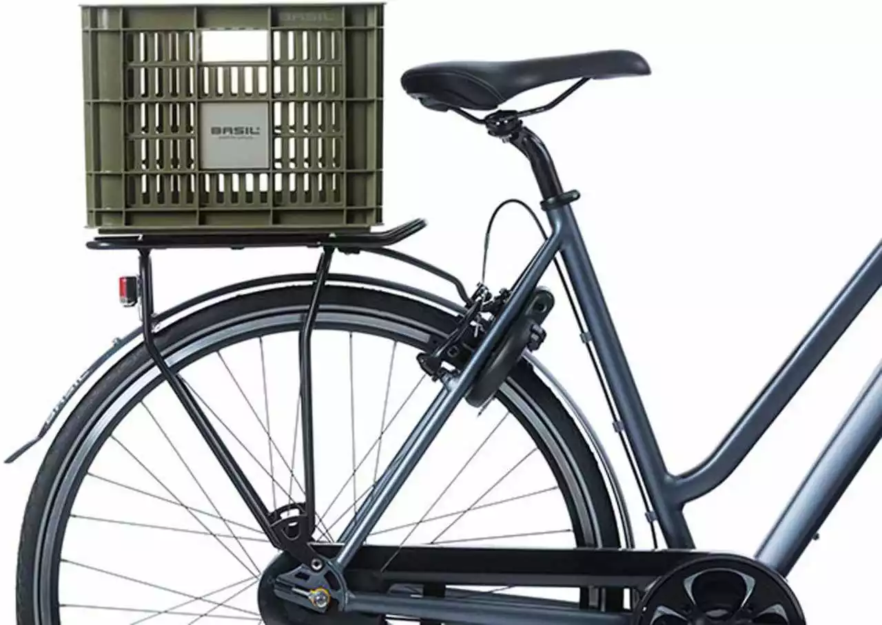 Basil Fahrradkasten Crate L 40 Liter, Grün – Bild 7