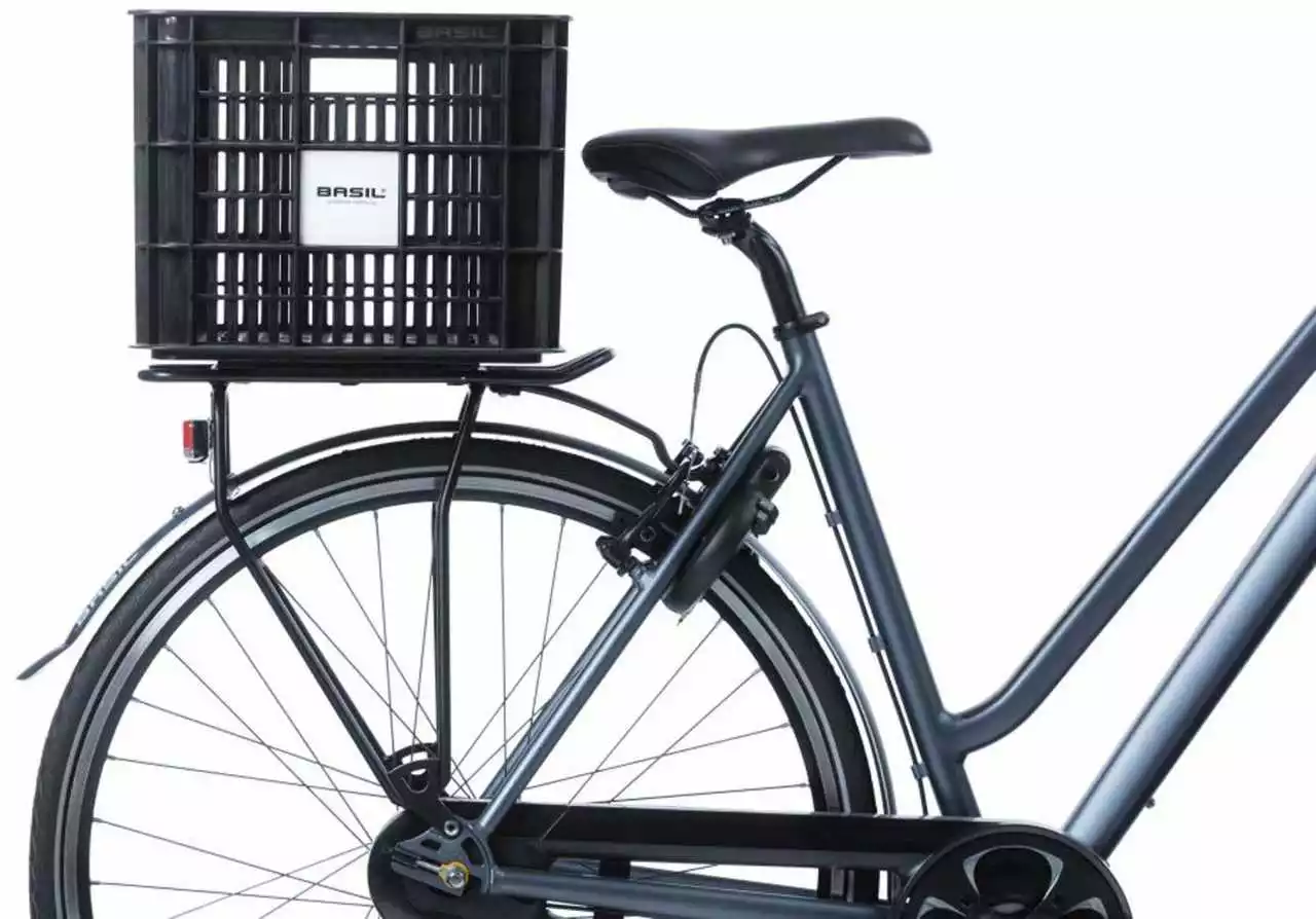 Basil Fahrradkasten Crate L 40 Liter, Schwarz – Bild 4