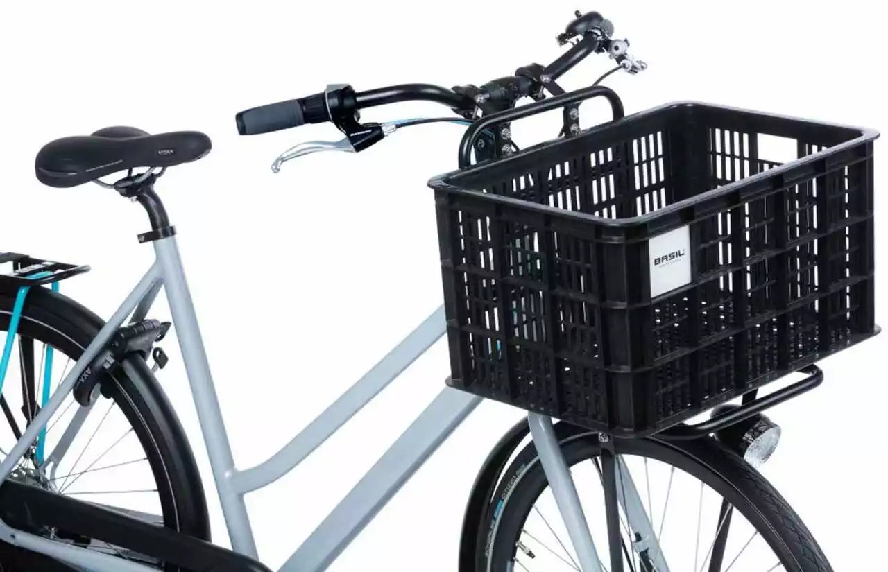 Basil Fahrradkasten Crate L 40 Liter, Schwarz – Bild 5