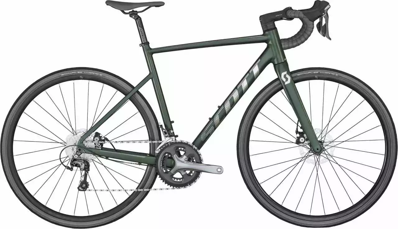 Scott Speedster 20 Wakame Green / Silver Brushed Aluminium Rennrad Herren