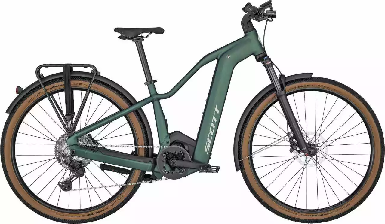Scott Axis ERIDE EVO Tour Lady Prism Green / Light Blue E-Bike Hardtail Mountainbike Trekkingrad