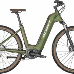Scott Sub Cross ERIDE 10 Unisex Beetle Green / Titanium Flash E-Bike Crossrad Tiefeinsteiger