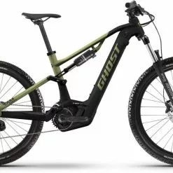 Ghost E-ASX 130 Essential Black / Light Kaki E-Bike Fully Mountainbike