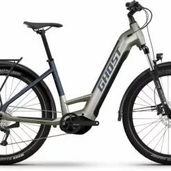 Ghost E-Teru Universal EQ Low Pearl Warm Grey / Pearl Dark Blue E-Bike Hardtail Mountainbike Tiefeinsteiger