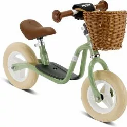 Puky LR M Classic Retro-grün Medium, Mit Lenkerkorb Und Ständer