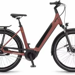 Winora Sinus N5f Maroonred Matt E-Bike Trekkingrad Tiefeinsteiger