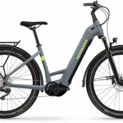Winora Yucatan X10 Steelblue Matte E-Bike Trekkingrad Tiefeinsteiger