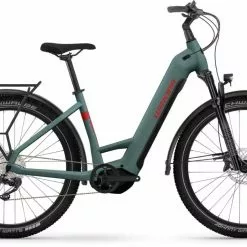 Winora Yucatan X12 Metallic Stone Blue Matte E-Bike Trekkingrad Tiefeinsteiger