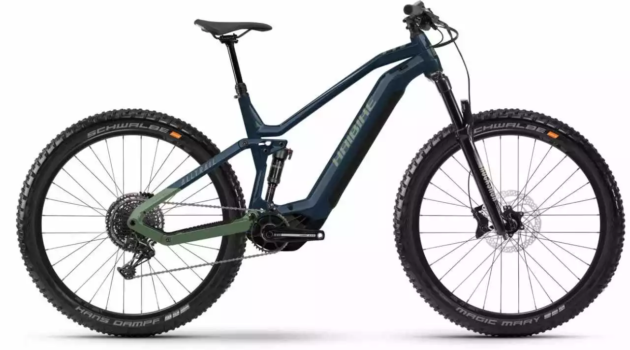 Haibike ALLTRAIL 9 29 Gloss Metal / Blue Olive E-Bike Fully Mountainbike
