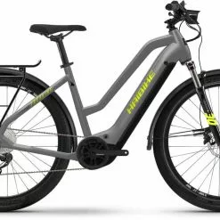 Haibike Trekking 6 Gloss Grey Neon / Ylw E-Bike Trekkingrad Damen