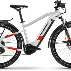 Haibike Trekking 7 I630Wh Cool Grey/red Matte E-Bike Trekkingrad Herren