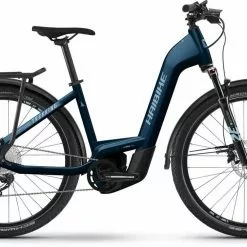 Haibike Trekking 8 Gloss Roy / Blue Met / Silver E-Bike Trekkingrad Tiefeinsteiger