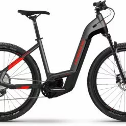 Haibike Trekking 9 Cross I625Wh Anthracite/red E-Bike Crossrad Tiefeinsteiger
