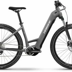 Haibike Trekking 4 Cross Dark Silver/pearl Matt E-Bike Crossrad Tiefeinsteiger