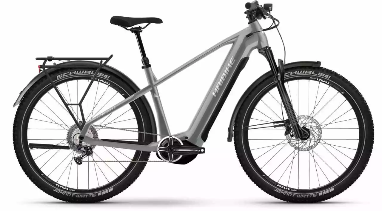 Haibike Trekking 7 Urban Grey/white Gloss E-Bike Trekkingrad Herren
