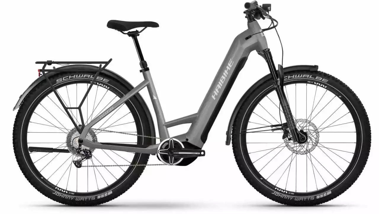 Haibike Trekking 7 Urban Grey/white Gloss E-Bike Trekkingrad Tiefeinsteiger