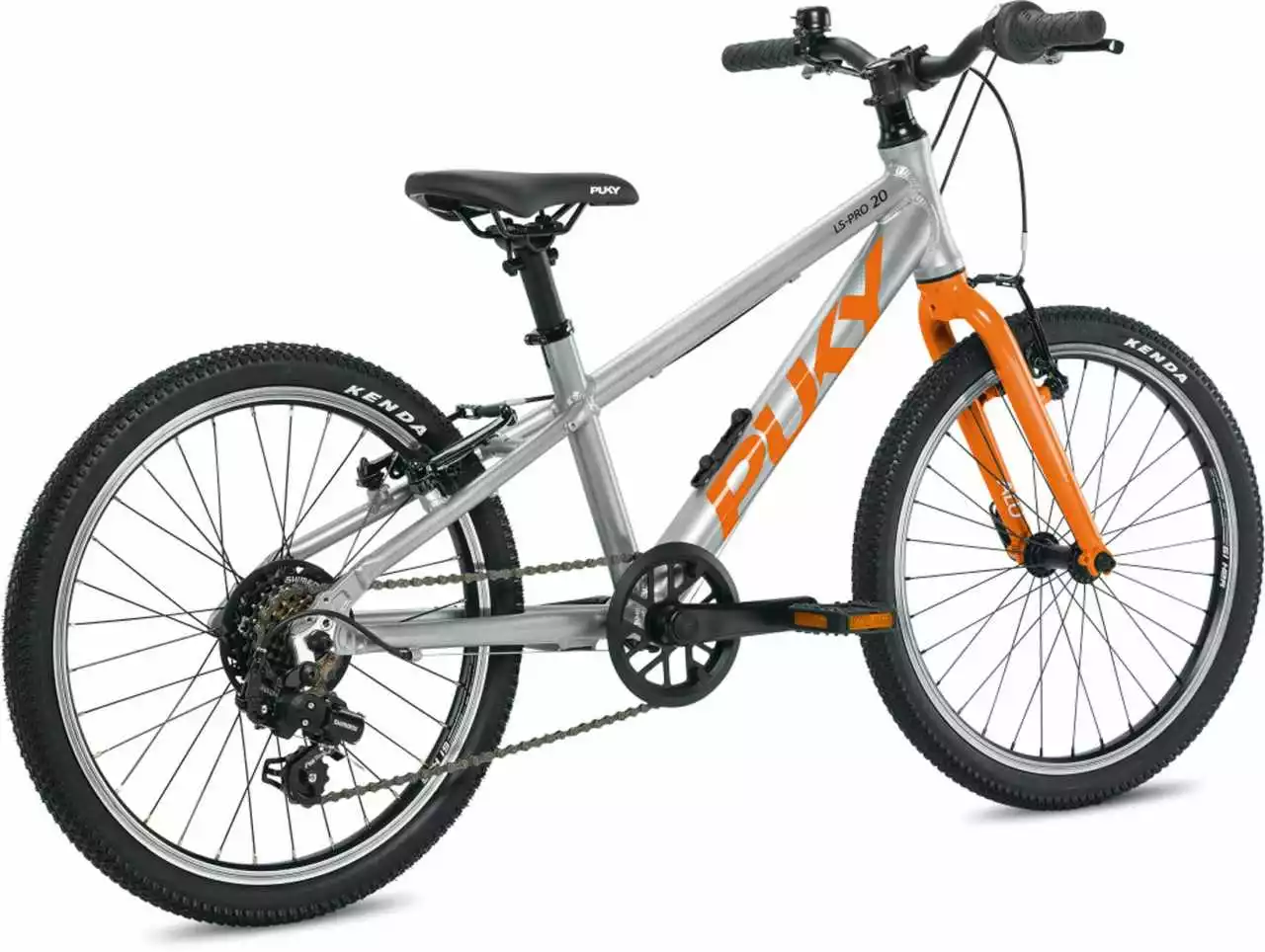 Puky LS-PRO 20-7 Alu Silver/orange Kinderrad – Bild 2