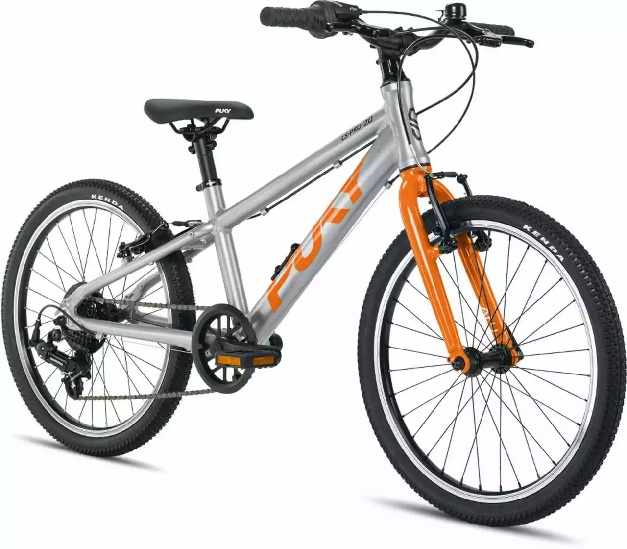 Puky LS-PRO 20-7 Alu Silver/orange Kinderrad – Bild 3