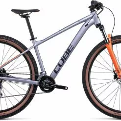 Cube Aim Race Silver N Orange Hardtail Mountainbike