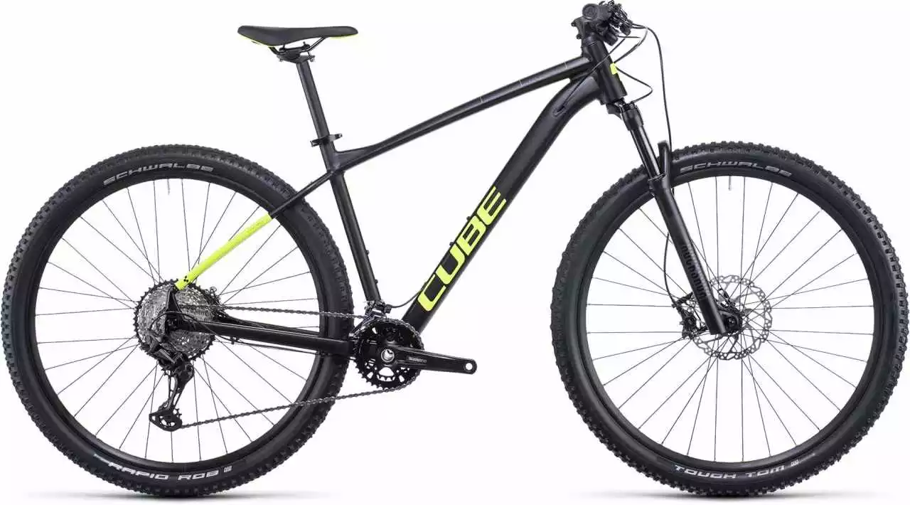 Cube Race ONE Black N Flashyellow Hardtail Mountainbike