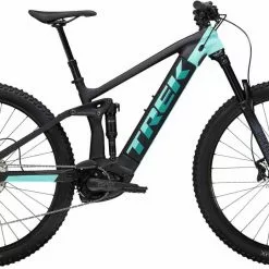 Trek Rail 5 625Wh Matte Trek Black / Miami Green E-Bike Fully Mountainbike