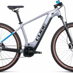Cube Reaction Hybrid Performance 625 Polarsilver N Blue E-Bike Hardtail Mountainbike