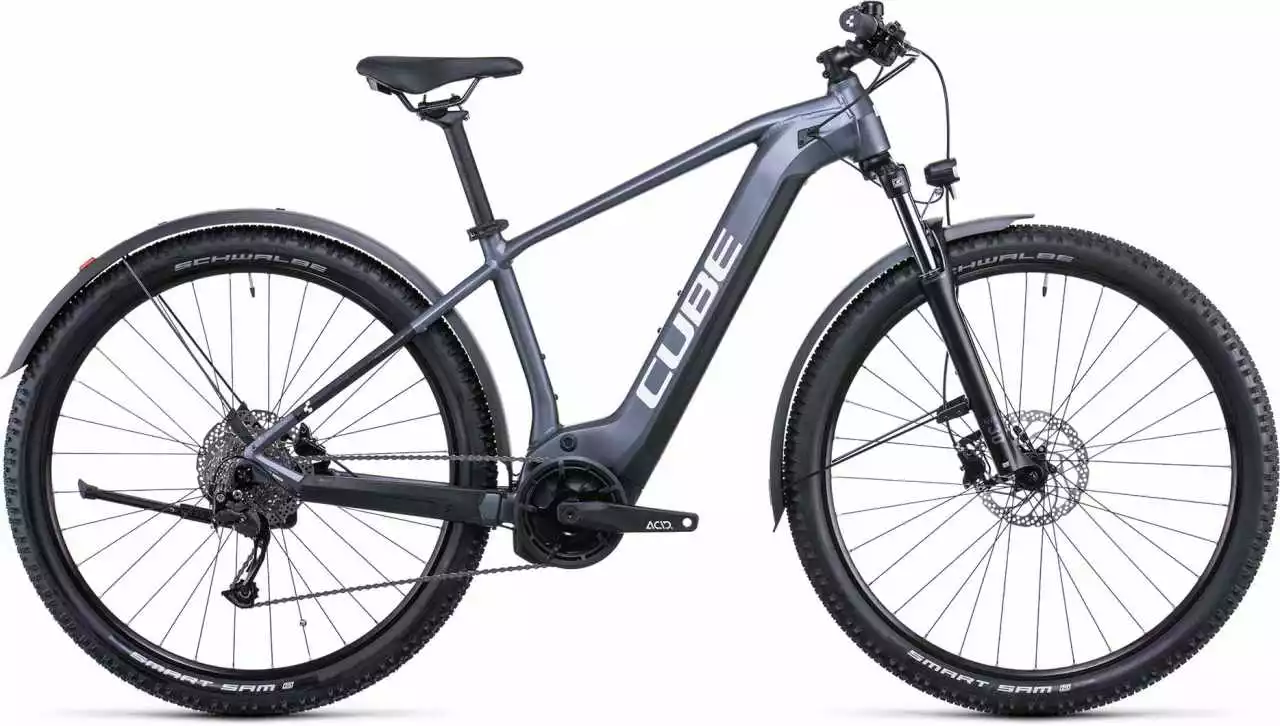 Cube Reaction Hybrid Performance 625 Allroad Metallicgrey N White E-Bike Hardtail Mountainbike