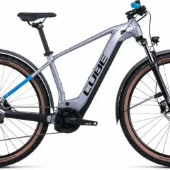 Cube Reaction Hybrid Performance 500 Allroad Polarsilver N Blue E-Bike Hardtail Mountainbike