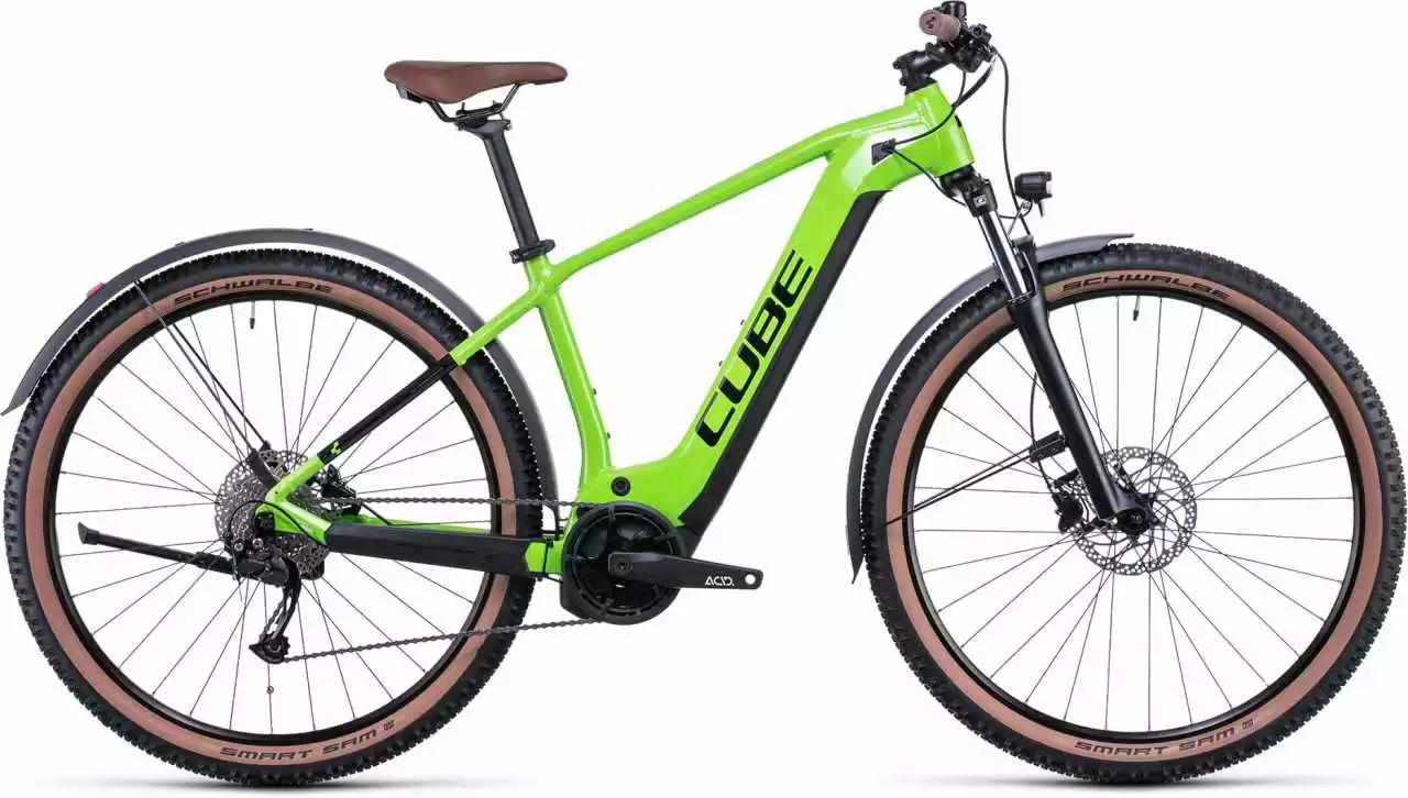 Cube Reaction Hybrid Performance 500 Allroad Shinyapple N Black E-Bike Hardtail Mountainbike