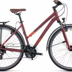 Cube Touring Darkred N Red Trekkingrad Damen