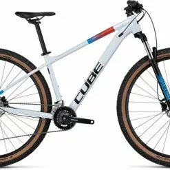 Cube Aim SLX White N Blue N Red Hardtail Mountainbike