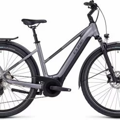 Cube Touring Hybrid EXC 625 Grey N Metal E-Bike Trekkingrad Damen
