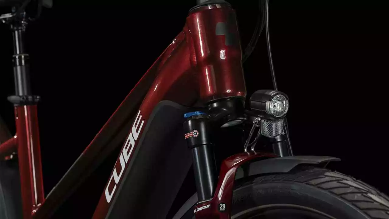 Cube Touring Hybrid EXC 625 Red N White E-Bike Trekkingrad Damen – Bild 6