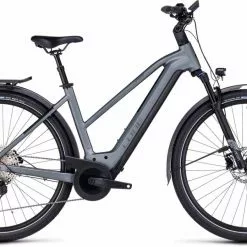Cube Kathmandu Hybrid Pro 625 Flashgrey N Metal E-Bike Trekkingrad Damen