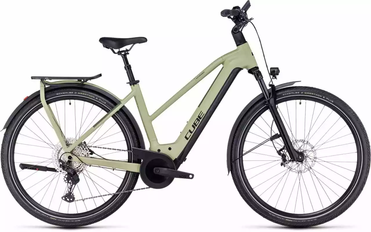 Cube Kathmandu Hybrid SLX 750 Green N Olive E-Bike Trekkingrad Damen