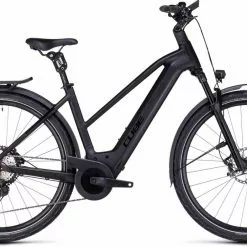 Cube Kathmandu Hybrid SLT 750 Black N Metal E-Bike Trekkingrad Damen