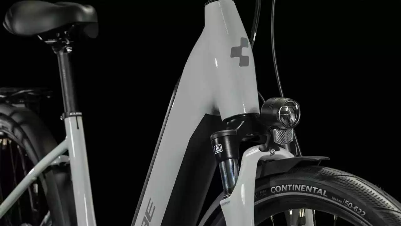 Cube Supreme Hybrid ONE 500 Grey N Grey E-Bike Trekkingrad Tiefeinsteiger – Bild 5