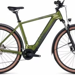 Cube Nuride Hybrid Pro 750 Allroad Shinymoss N Black E-Bike Trekkingrad Herren