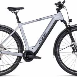 Cube Nuride Hybrid EXC 750 Allroad Polarsilver N Black E-Bike Trekkingrad Herren