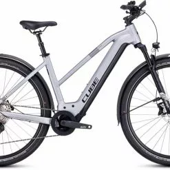 Cube Nuride Hybrid EXC 750 Allroad Polarsilver N Black E-Bike Trekkingrad Damen