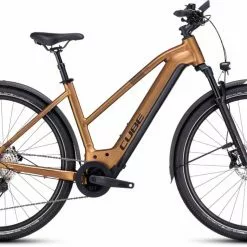 Cube Nuride Hybrid EXC 750 Allroad Caramel N Black E-Bike Trekkingrad Damen