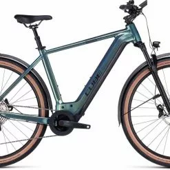 Cube Nuride Hybrid SLX 750 Allroad Verde N Black E-Bike Trekkingrad Herren