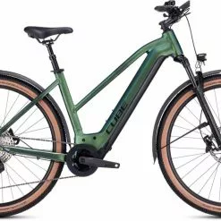 Cube Nuride Hybrid SLX 750 Allroad Verde N Black E-Bike Trekkingrad Damen
